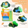 COSTWAY Dmuchany zamek ze zjeżdżalnią, strefą do skakania, Podgląd zdjęcia produktu 6