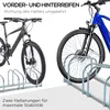 Fahrradständer für 6 Fahrräder wetterfest Wand- oder Produktbild-Vorschau 6