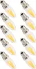 Sada 10 ks žiaroviek E12 3 W s vláknom pre lustre, teplá Náhľad obrázku produktu 4