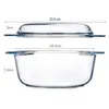 Auflaufform Glas 1,5l Hitzebeständigem Backform Bräter mit Produktbild-Vorschau 13
