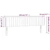 The Living Store Kopfteil mit Ohren Dunkelgrün 183x16x78/88 Produktbild-Vorschau 10
