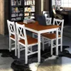set da pranzo 5 pezzi marrone e bianco Anteprima dell’immagine prodotto 8