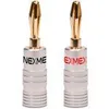 Bananenstecker 4mm schraubbar vergoldet 4x NEXMEX Stecker Produktbild-Vorschau 1