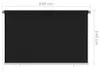 Store extérieur vidaXL 240 x 140 cm, noir Voir les images du produit 6