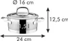 Kasserolle PRESIDENT mit Deckel ø 16 cm, 1,5 l Produktbild-Vorschau 2
