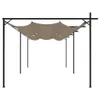 vidaXL Pergola avec toit coulissant Taupe 589x292x230 cm Voir les images du produit 4