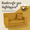 Kindersofa aus Schaumstoff Gelb, ausklappbar und bequem, Produktbild-Vorschau 2