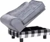 vidaXL Pohovka pre psov šedá 57x34x36 cm Plyš Náhľad obrázku produktu 7