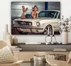 MuchoWow® - Leinwandbilder - Auto - Oldtimer - Frau, Produktbild-Vorschau 7