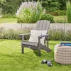 HOME DELUXE Gartenstuhl FAREA – Grau | Komfortabler Produktbild-Vorschau 2