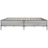 Bettgestell Grau Sonoma 180x200 cm Holzwerkstoff und Metall Produktbild-Vorschau 4