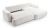 AX LIVING Canapé d'angle avec fonction sommeil Peoni 267cm Voir les images du produit 4