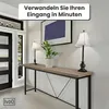 IvoQ Industrie-Beistelltisch - Konsolentisch Holz & Metall Produktbild-Vorschau 3