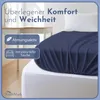 Frottee Spannbettlaken Navy blau 200 X 220 + 40 CM Produktbild-Vorschau 3