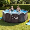 Piscina in acciaio Super Black Wood AVENLI 366 x 100 cm Anteprima dell’immagine prodotto 7