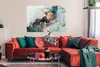 MuchoWow® Poster Blau - Marmor - Gold 120x80 cm - Bilder Produktbild-Vorschau 2