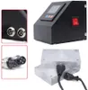 A collage of images showing a black control unit with a screen and buttons, connectors, and two aluminum heating plates. Podgląd zdjęcia produktu