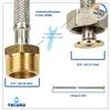 tecuro Sanitär DN 8 Verbindungsschlauch 3/4 ÜWM x 3/4 AG x Produktbild-Vorschau 3