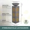 EASYmaxx LED-Dekosäule Beton-Optik mit Pflanzschale Mandala Produktbild-Vorschau 8