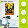 ARTland Poster Gläser Rotwein auf altem Fass Größe: 30x40 Produktbild-Vorschau 3