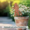 Gartenstecker in Rost & Silber Rost Deko für Garten, Balkon Produktbild-Vorschau 3