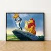 A framed painting of characters from Disney's The Lion King, presented as a marketing image. Produktbild-Vorschau