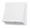 A white ventilation grille with a hood attached, mounted on a white background. Náhľad obrázku produktu