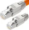 hb-digital 2x Netzwerkstecker CAT7 schmal RJ45 LSA STP Produktbild-Vorschau 1