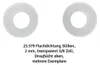 10 Stück Flachdichtung Silikon, 2 mm, transparent 3/8 Zoll Produktbild-Vorschau 5
