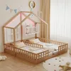 Merax Kinderbett mit Lattenrost aus Holz 90x200cm, Produktbild-Vorschau 1