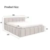 Łóżko tapicerowane NUBO Medium 180x200 cm z pojemnikiem na Podgląd zdjęcia produktu 4