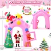 3.05m Rosa Aufblasbarer Weihnachtsbogen mit LED-Beleuchtung Produktbild-Vorschau 3