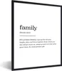 MuchoWow® Gerahmtes Poster sprichwörter - zitate - familie Produktbild-Vorschau 1