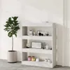 vidaXL Bücherregal/Raumteiler Betongrau 80x30x103 cm Produktbild-Vorschau 6