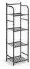 Regał ścienny metalowy, 4-poziomowy, 35 x 27 x 115,5 cm Podgląd zdjęcia produktu 1