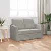 vidaXL Divano a terra con funzione letto Grigio chiaro Anteprima dell’immagine prodotto 3