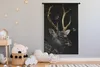 MuchoWow® Wandteppich Wandbehang Hirsch - Schmetterling - Produktbild-Vorschau 3