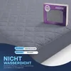 Grauer gesteppter Matratzenschoner, 100% Baumwolle, Produktbild-Vorschau 2
