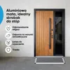 Wycieraczka aluminiowa srebrna 40x60 cm na zewnątrz i do Podgląd zdjęcia produktu 2