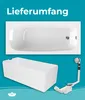 Calmwaters® Premium Badewanne Komplettset 170x75 cm Produktbild-Vorschau 8