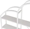 Scaffale 170x26x190 cm in acciaio e MDF, libreria a 5 Anteprima dell’immagine prodotto 8