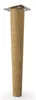 4x sossai Holzfüße rund - gerade Ausführung 25cm Eiche Produktbild-Vorschau 2