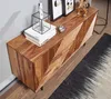 Modernes Sideboard aus Holz mit grafischer Front und schwarzem Gestell – erhältlich im Kadima Design Online Shop_#sku_BARWL6.561# Produktbild-Vorschau