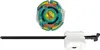 A Beyblade toy and its launcher are displayed against a white background. Produktbild-Vorschau