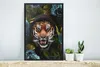 MuchoWow® MuchoWow® Gerahmtes Poster Tiger - Blumen - Produktbild-Vorschau 4