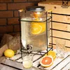 Getränkespender Glas 8 l mit Zapfhahn, Metallständer und Produktbild-Vorschau 4