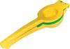 A yellow and green manual citrus juicer is shown on a white background. Produktbild-Vorschau