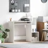 vidaXL Scrivania con ripiano Bianco 106 x 41 x 88,5 cm Anteprima dell’immagine prodotto 2