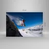 Bilder auf glas - Snowboard Winter Berg Gipfel - 120x80cm - Produktbild-Vorschau 3