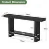 Console tafel van massief hout, 160 cm breed, 2-laags, Productafbeelding-voorbeeld 9